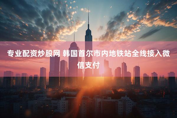 专业配资炒股网 韩国首尔市内地铁站全线接入微信支付